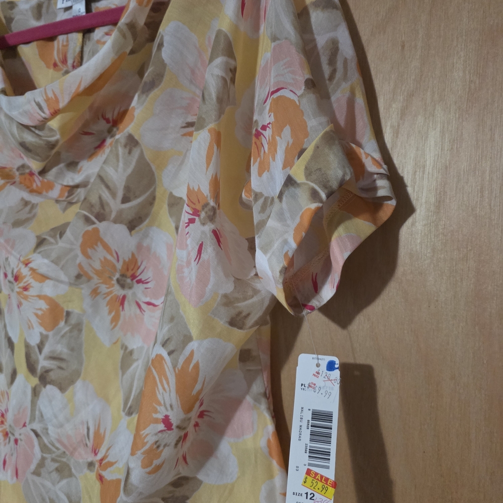 Pendleton Women's Floral Yellow Top - Picture 3 of 5